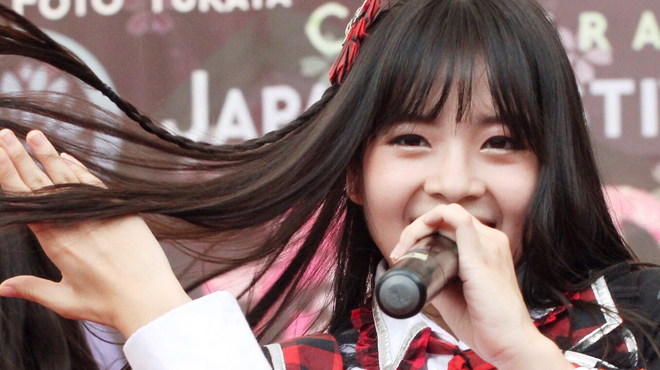 Cindy Yuvia (Yupi) JKT48 Japan Festival Haru No Sakura SMA Cindera Mata Bekasi 12-03-2017